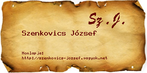 Szenkovics József névjegykártya